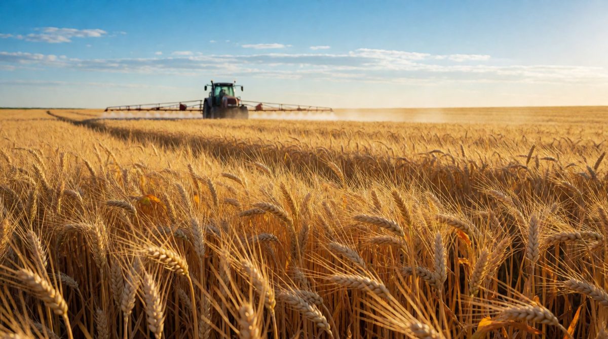 Crops like this wheat need nitrogen compounds, and the Haber process makes the ammonia for their fertilisers
