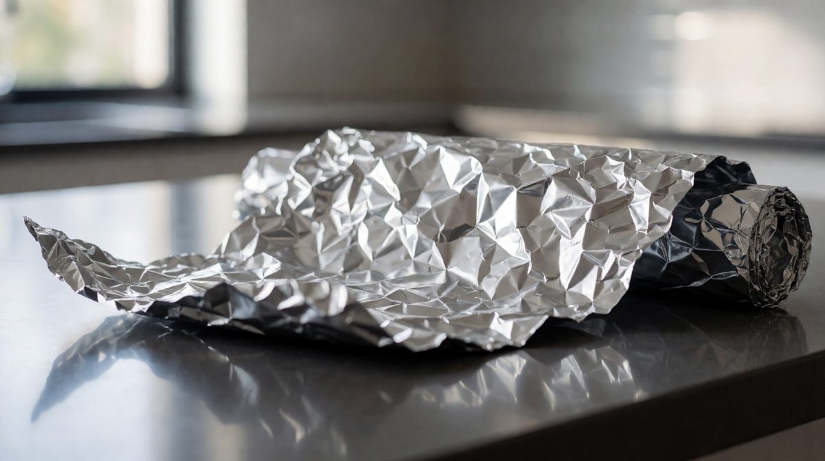 Aluminium foil looks smooth, but inside it's one giant structure of metal atoms packed in a regular pattern