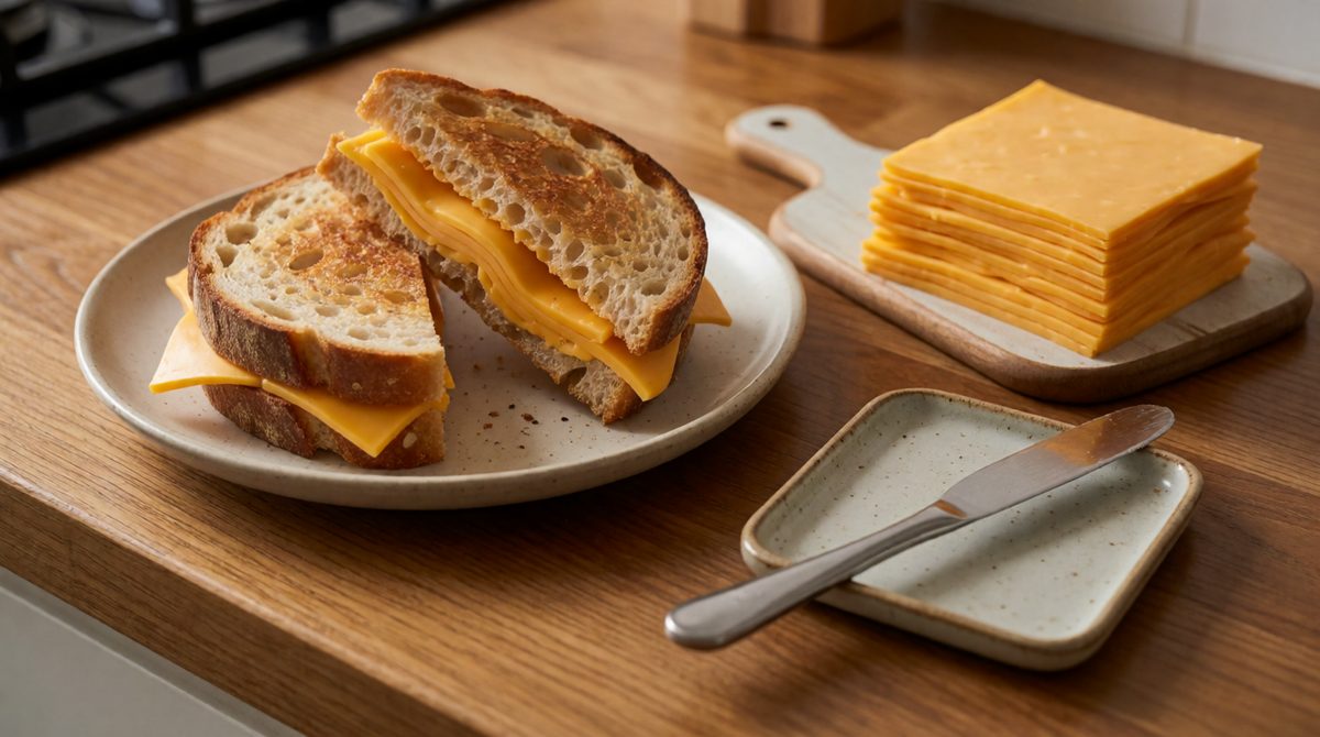 Two slices of bread per sandwich: when the bread runs out the leftover cheese is in excess, just like a limiting reactant
