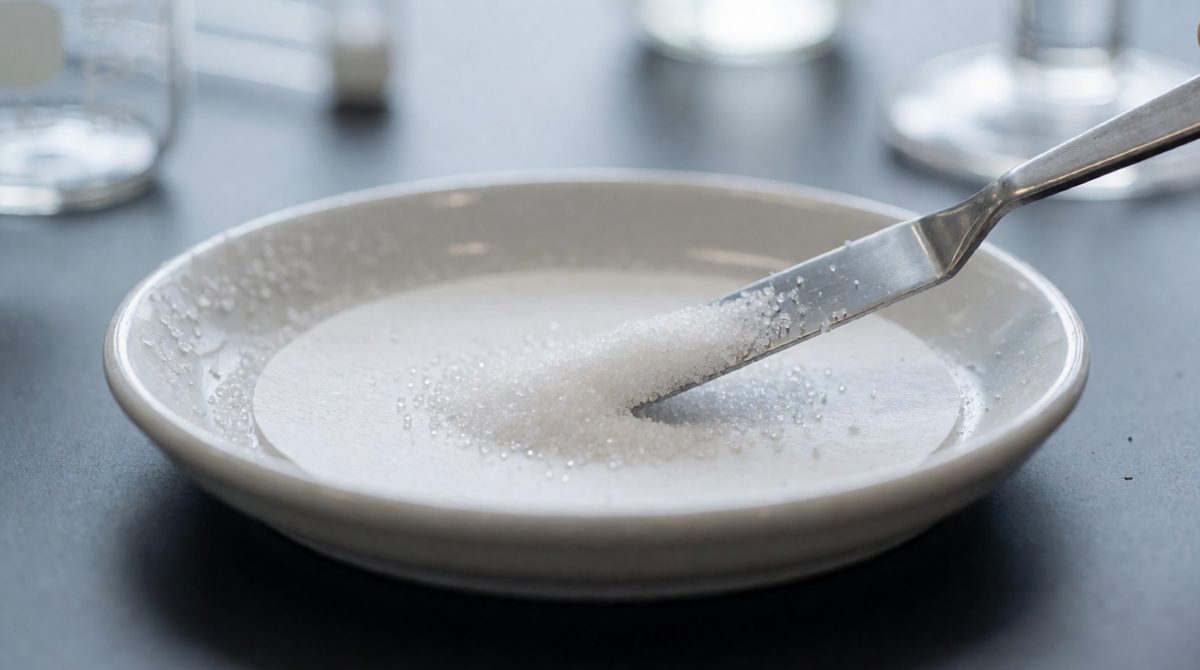 A little of these crystals always stays stuck to the dish or filter paper, which is why real yields fall short of 100%
