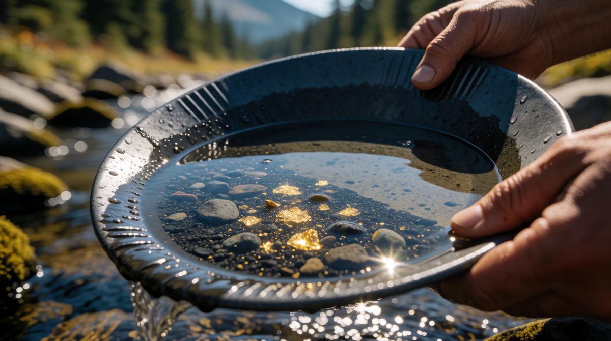 Gold is so unreactive it's found as the metal itself, no extraction needed