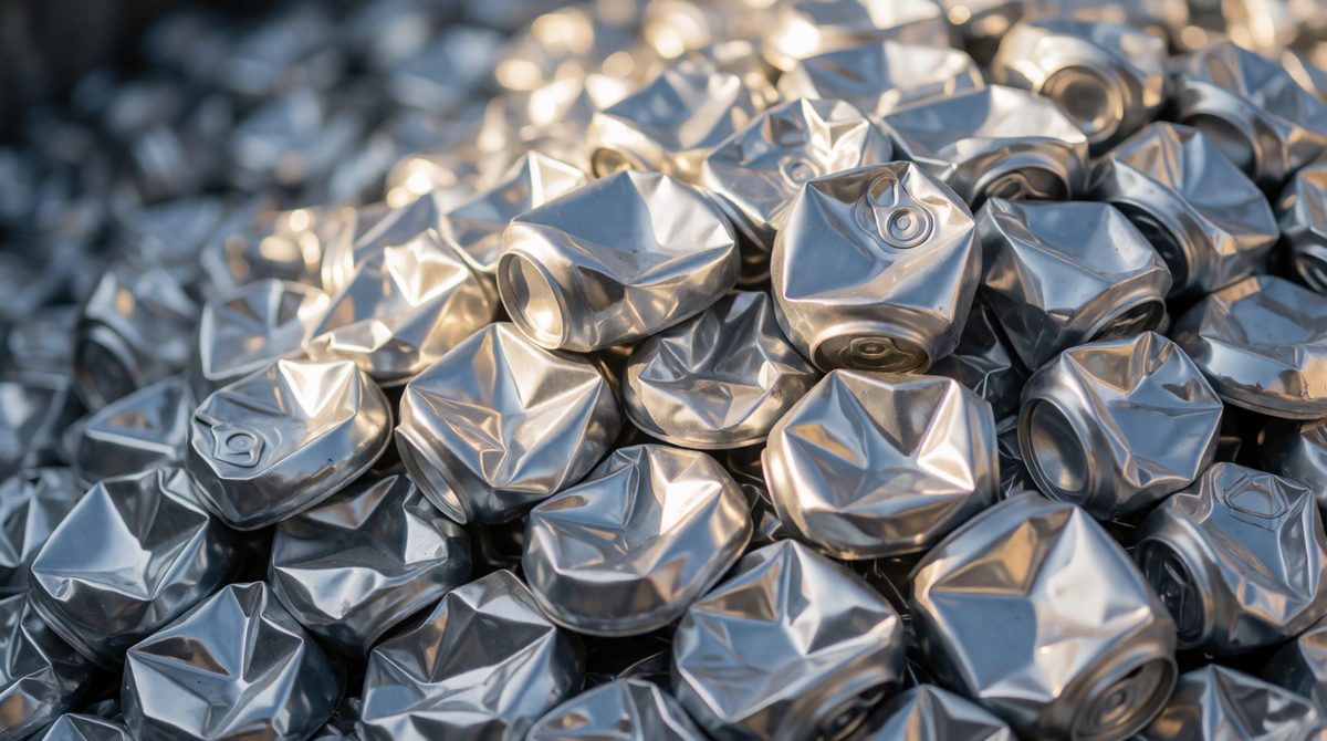 Recycled cans save energy - making new aluminium burns through carbon anodes and huge amounts of electricity