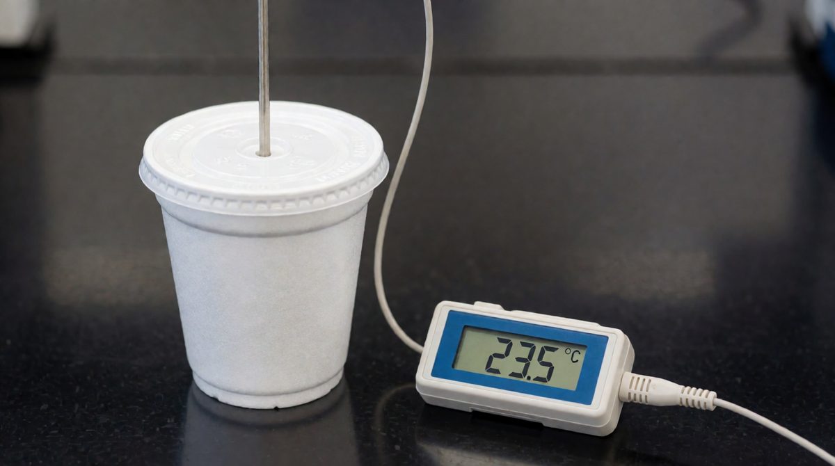A digital temperature probe gives more precise readings than a glass thermometer - an easy upgrade to the method