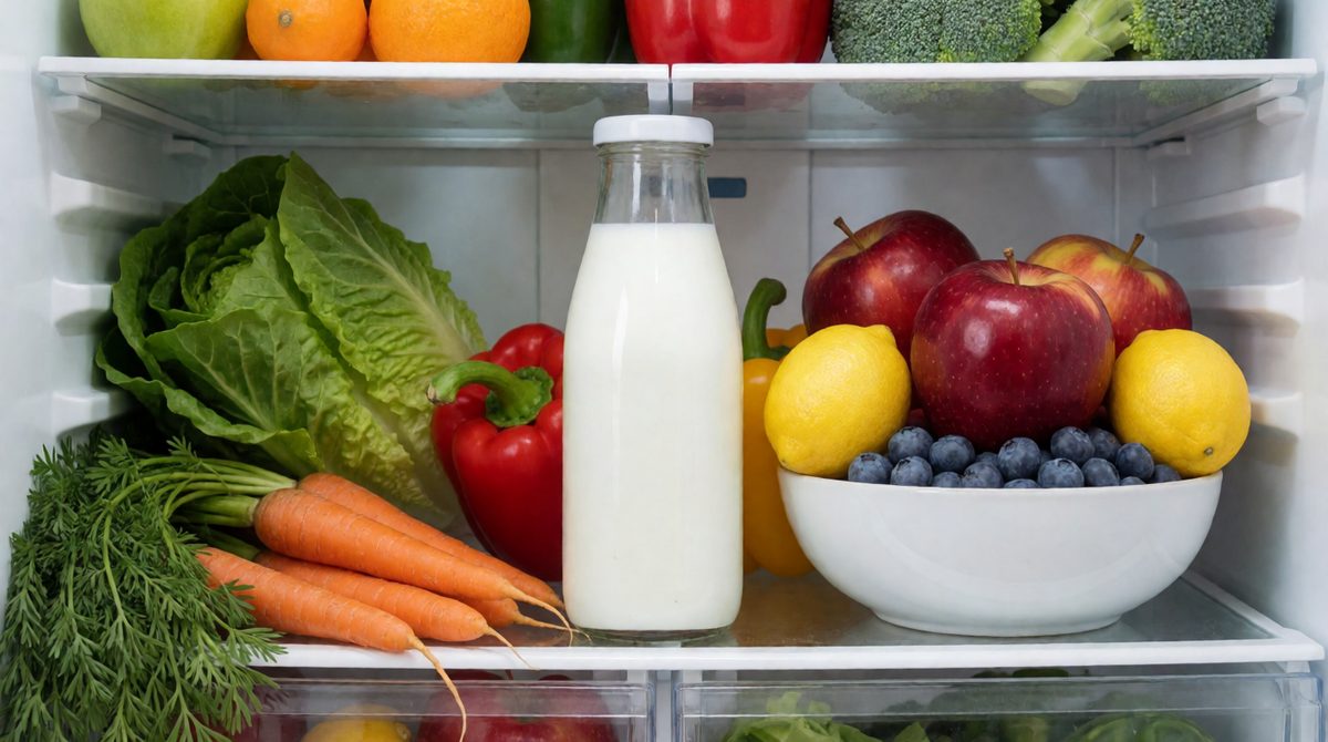 Fridges keep food fresh by lowering the temperature, which slows down the reactions that make it go off