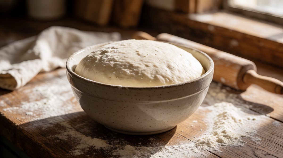 Enzymes in yeast are biological catalysts - they speed up the reactions that make bread dough rise