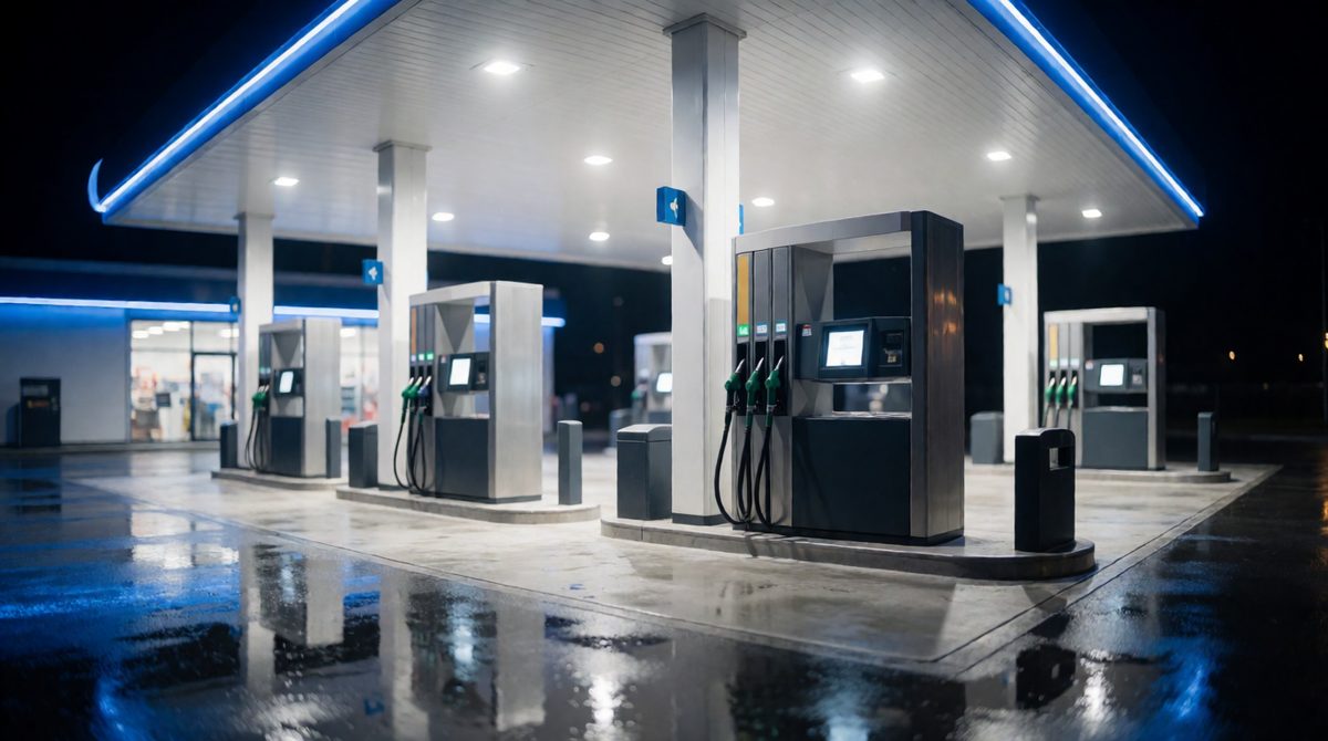 Petrol is in huge demand, so refineries crack long, less useful molecules into smaller ones that fill pumps like these