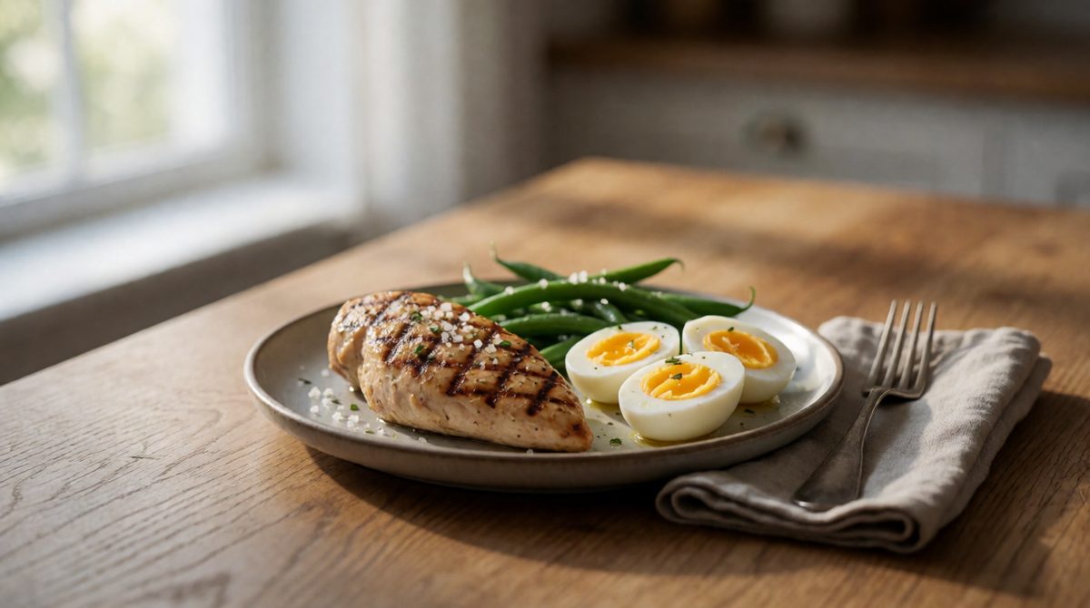 Eggs, beans and chicken are packed with protein - long chains of amino acids joined in a set order