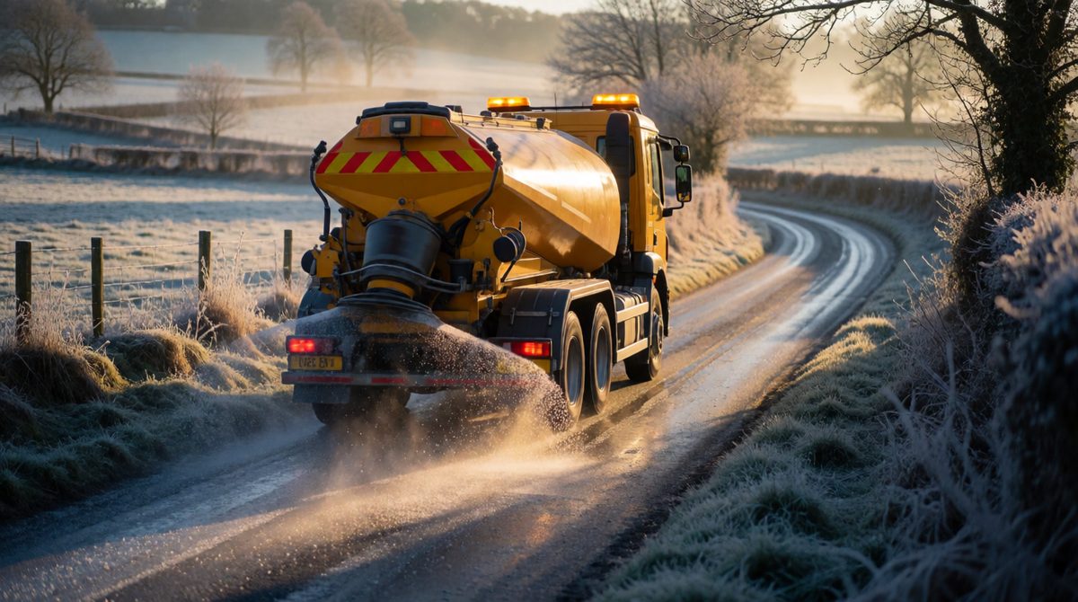 Pure water freezes at exactly 0 °C - add salt and it melts lower, which is why gritters salt icy roads