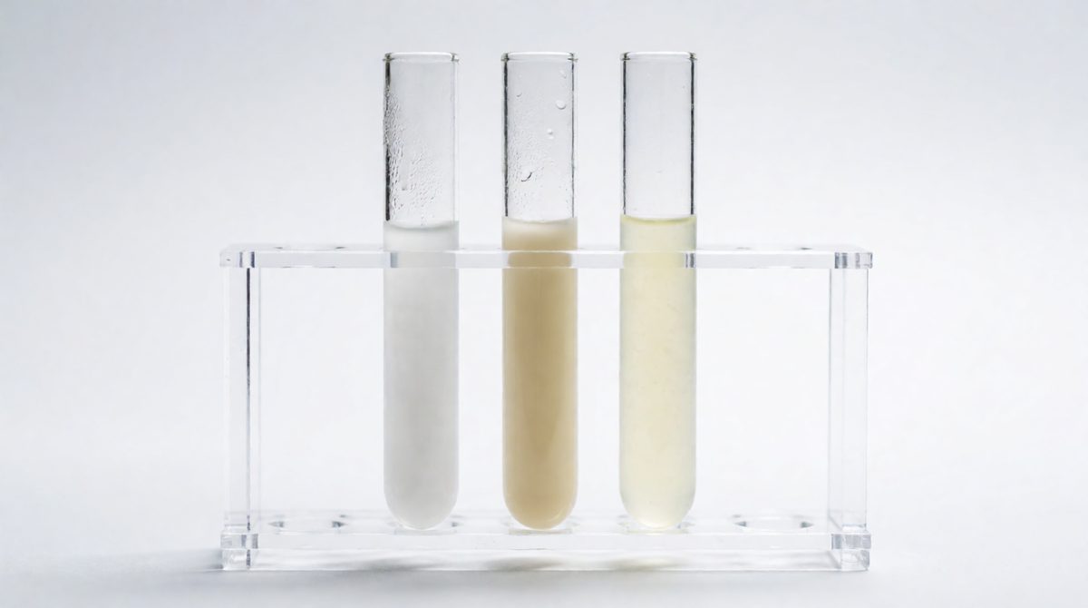 Silver nitrate shows the halide: white for chloride, cream for bromide, yellow for iodide