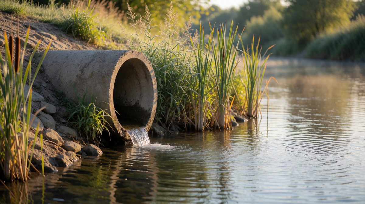 Every flush and shower makes waste water that must be treated before it goes back into rivers