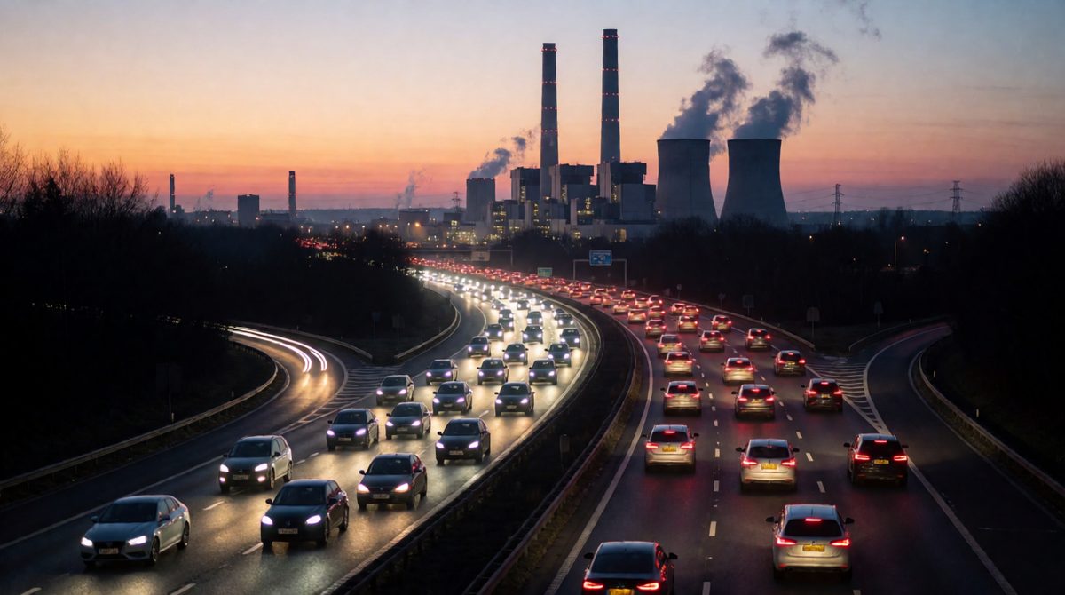 Burning fossil fuels releases carbon dioxide, a human cause of climate change