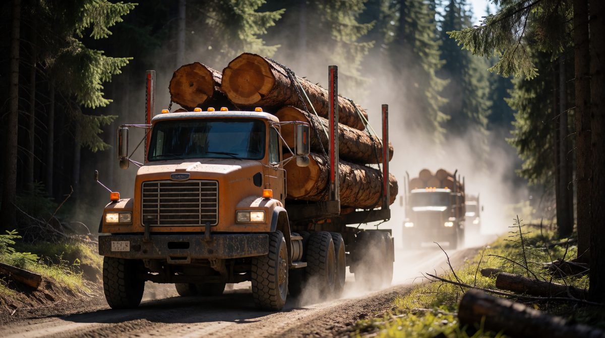 Logging is one cause of deforestation in the Amazon