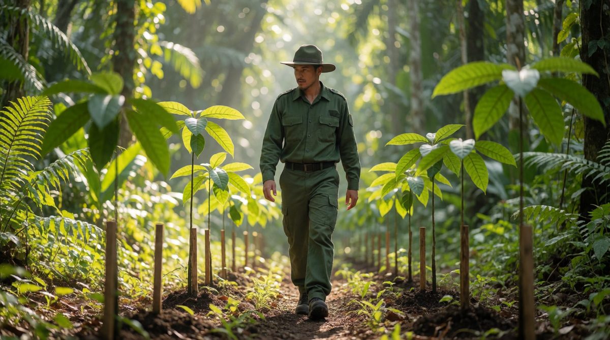 Replanting trees is one way to manage rainforests sustainably