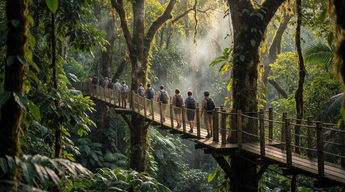 Ecotourism earns money from the forest while keeping the trees standing