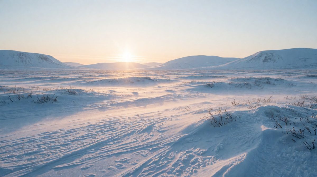 Cold environments have long freezing winters and frozen ground called permafrost