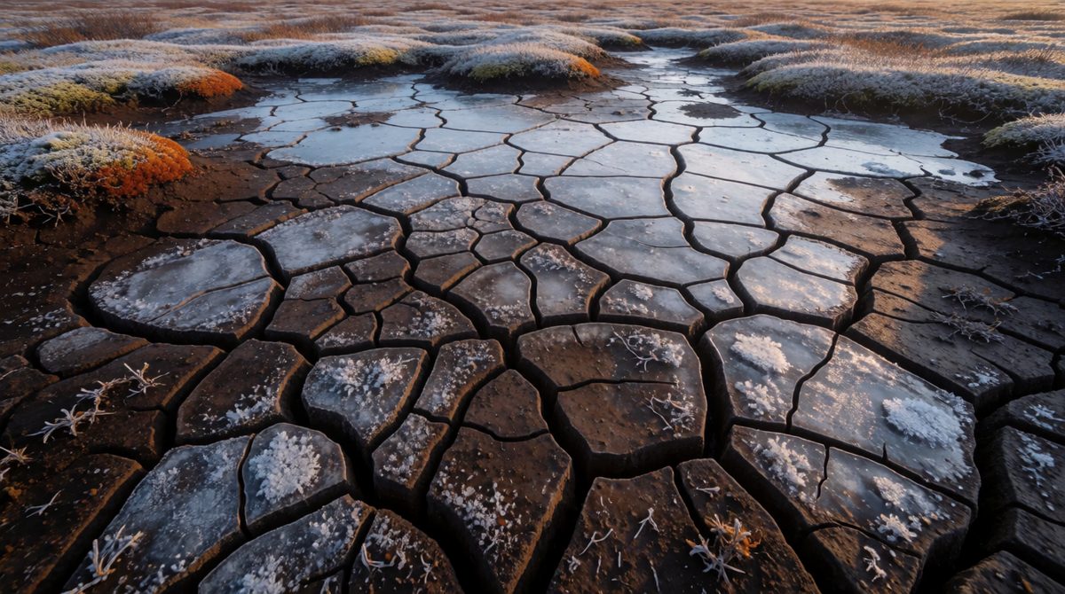 Permafrost is ground that stays frozen all year round