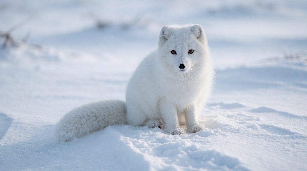 Thick fur and small ears help Arctic animals keep their heat in