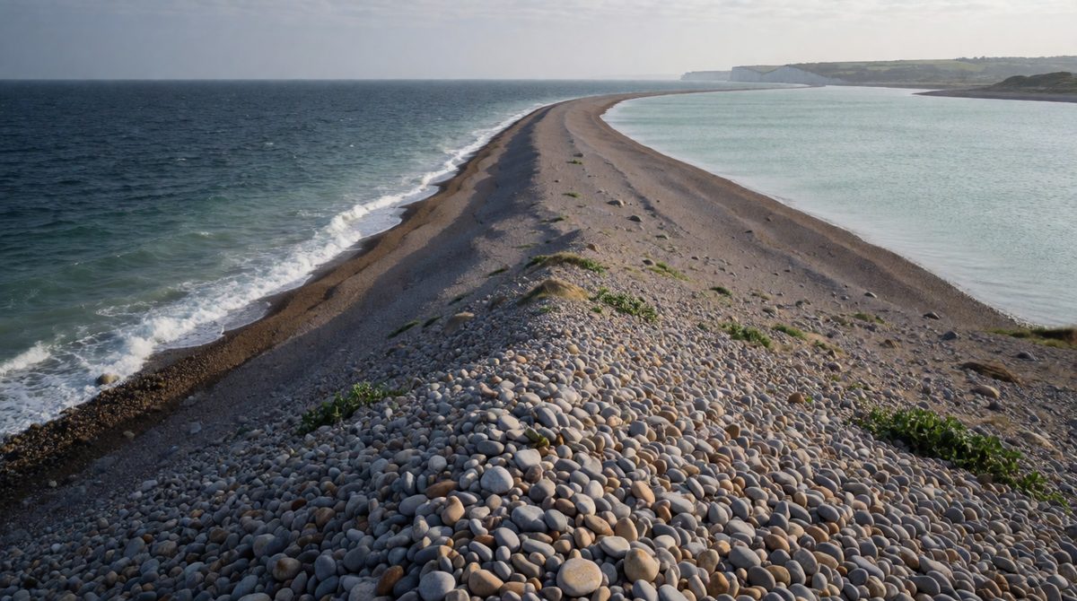 Spits form where the sea drops sediment as the coastline changes direction