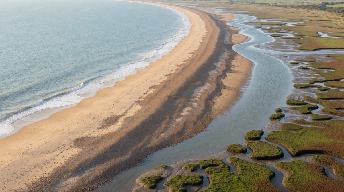Spits grow where longshore drift carries sediment out into the sea