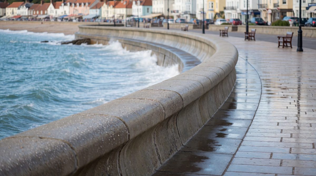 Sea walls are hard engineering: they protect the coast but cost a lot