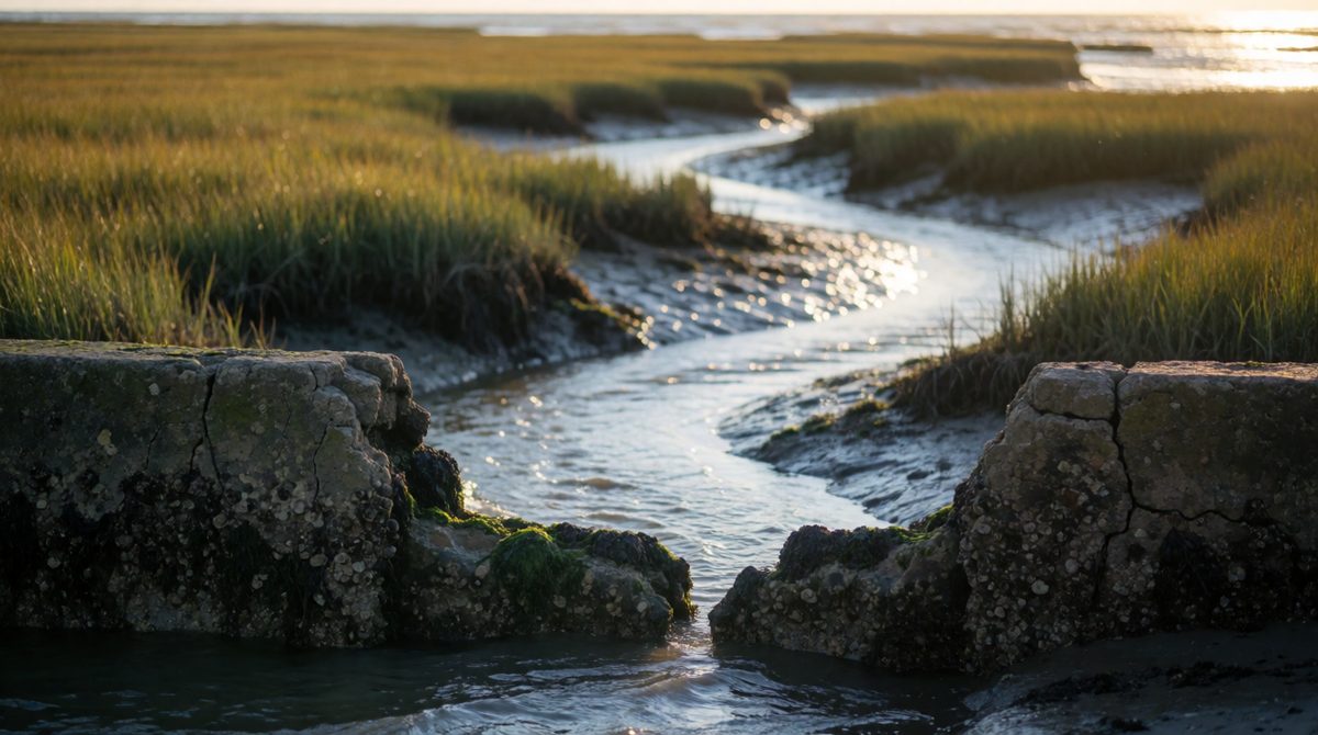 Managed retreat lets the sea flood low land to form new salt marsh