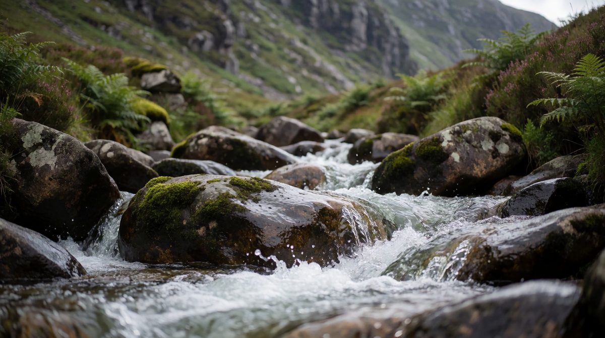 In the upper course the river is narrow and steep, with lots of vertical erosion