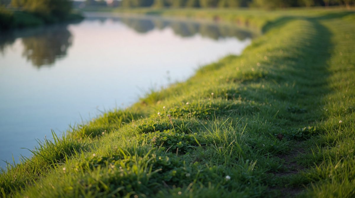 Levees are natural raised banks built up by floods dropping sediment