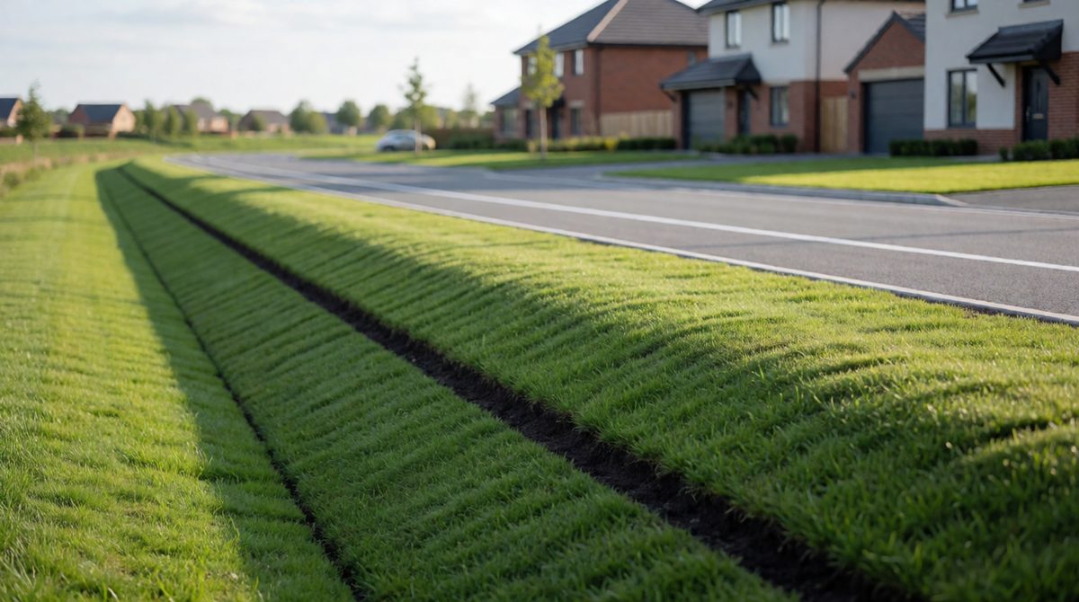 The scheme protects homes and businesses but changed some local land