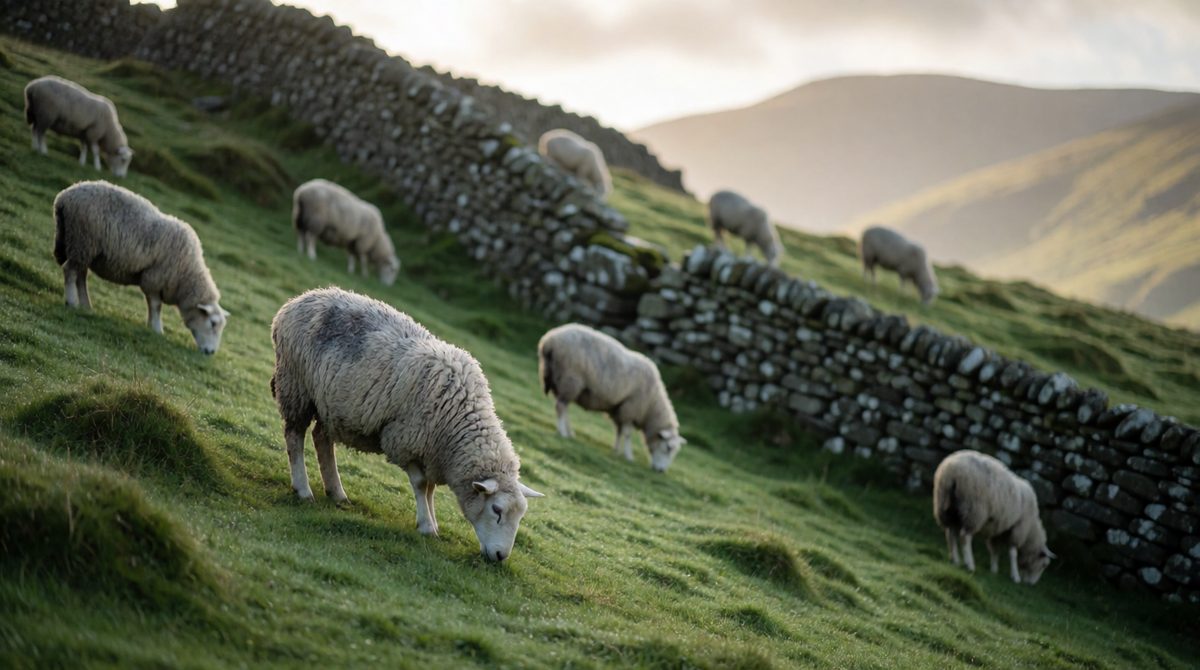 Sheep farming is a key land use in glaciated uplands