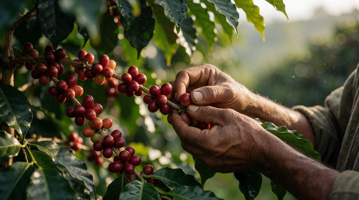 Fairtrade gives farmers a fairer price for crops like coffee
