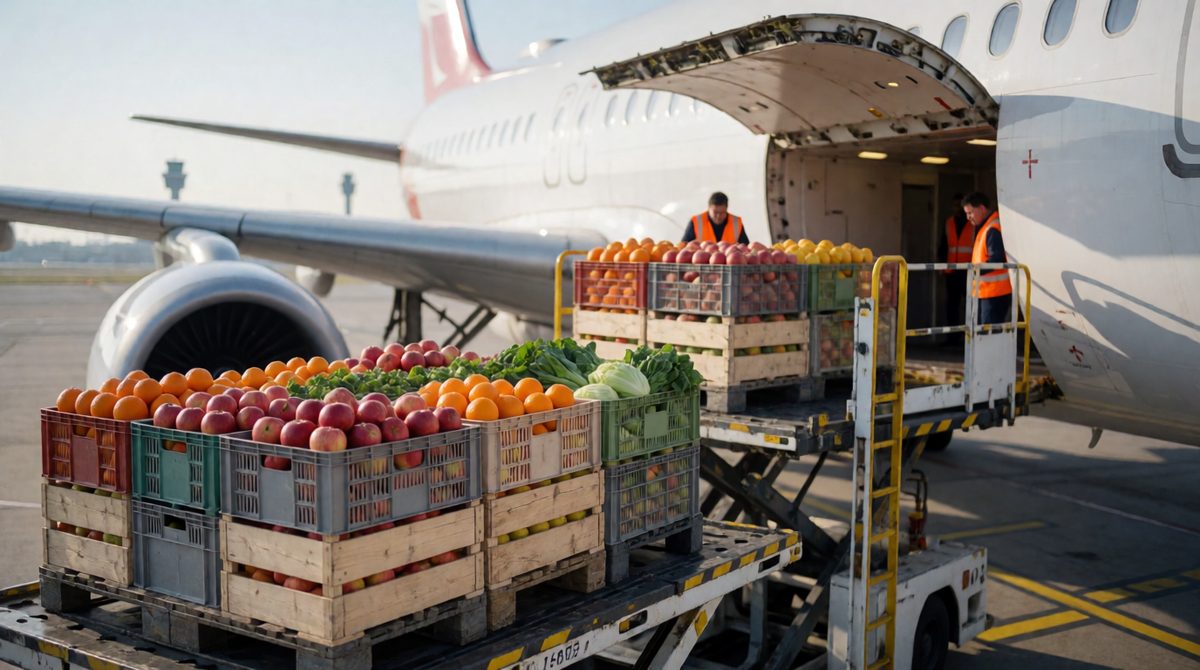 Food miles measure how far food travels from farm to plate