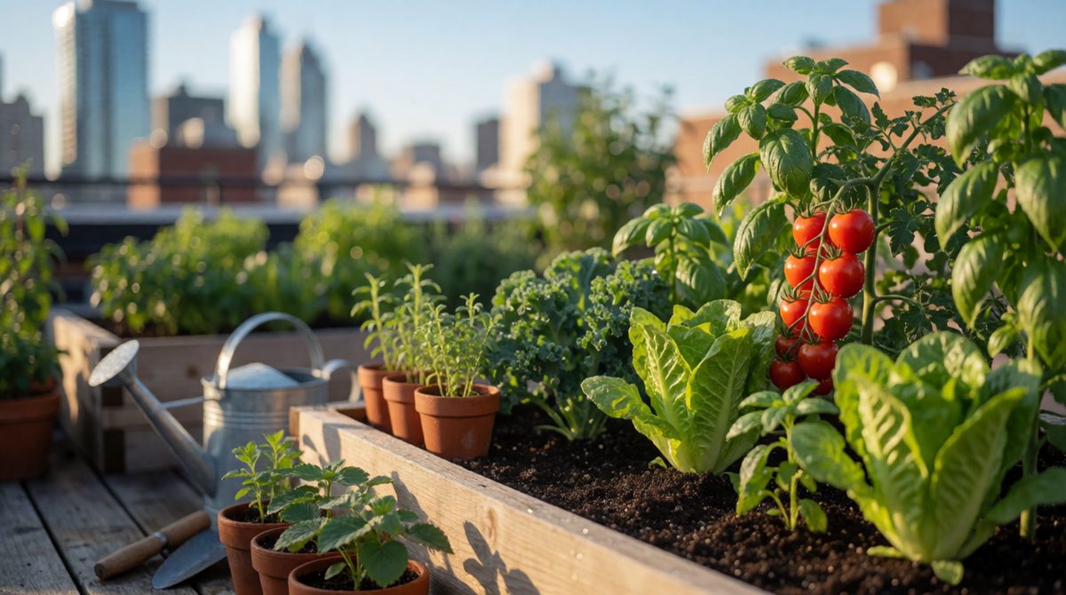 Urban farming is one way to make food supplies more sustainable