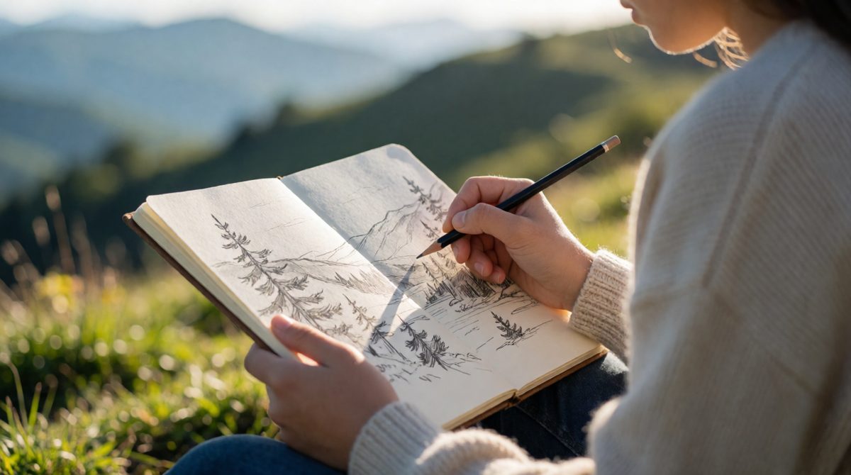 Field sketches help you notice and label key features
