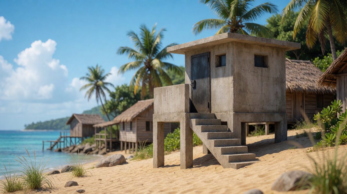 Storm shelters and warnings help protect people when a tropical storm hits