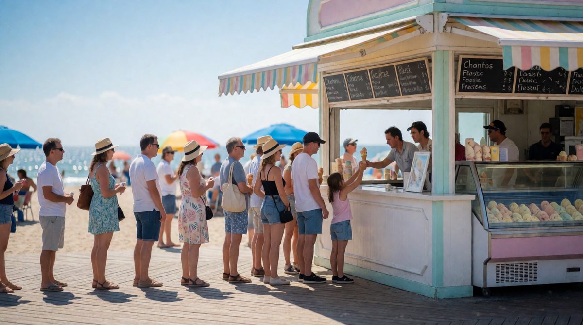 Hot weather and ice cream sales rise together - a correlation