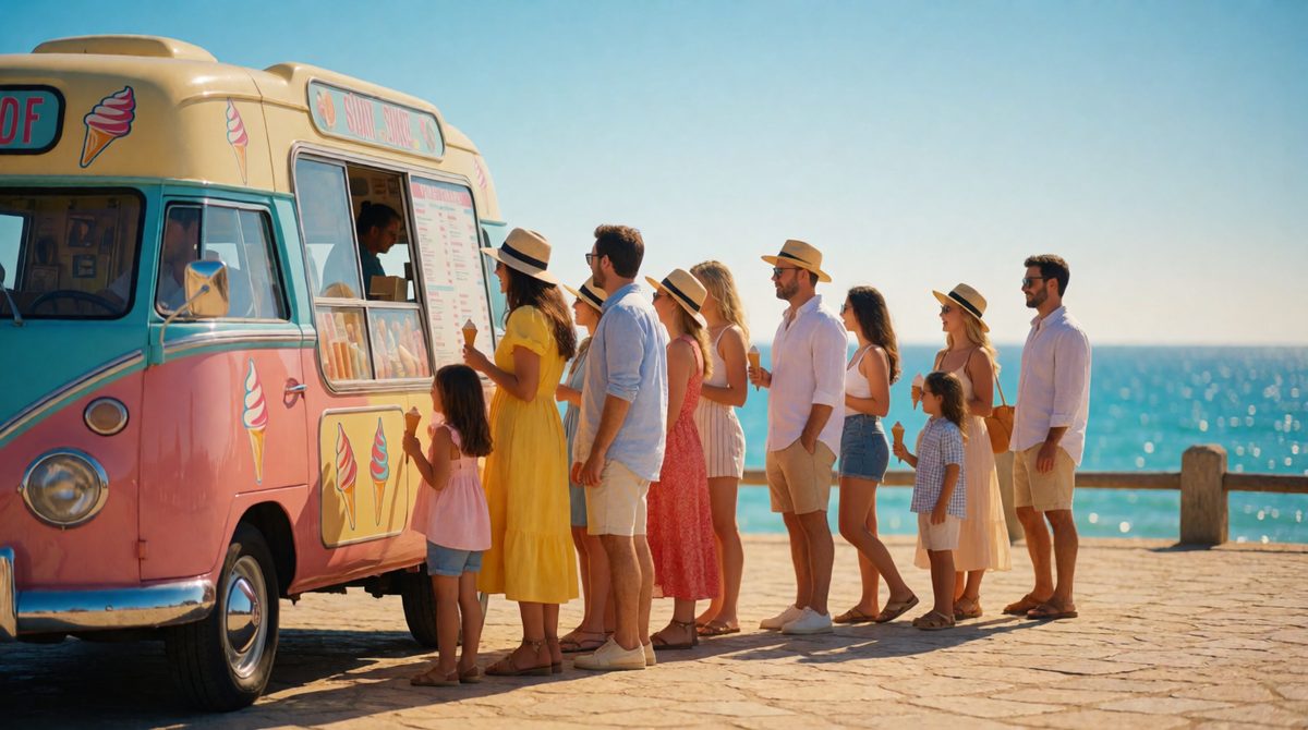 Two things that seem to go together, like ice cream and sunny days - that's a correlation, but is one causing the other?