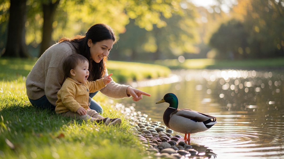 Children learn language from the people around them