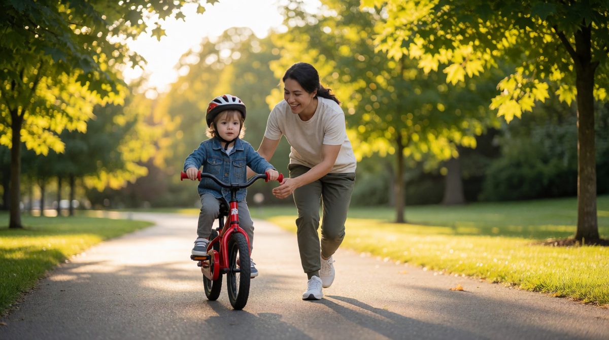 The cerebellum helps us learn skills like riding a bike