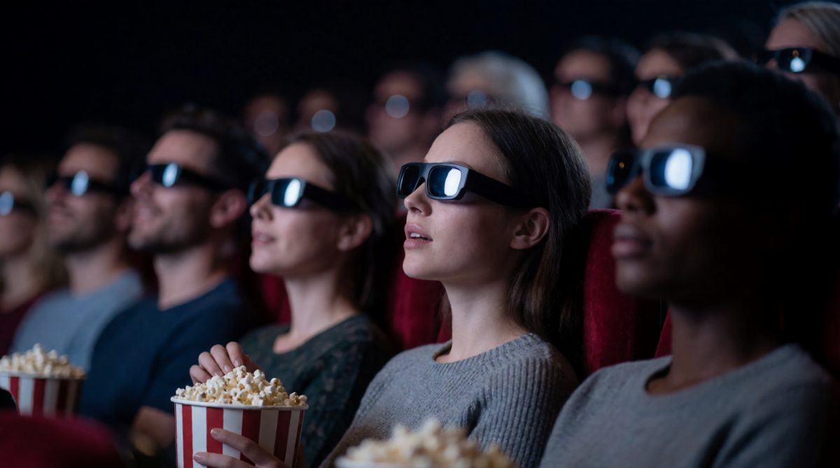 3D glasses give each eye a slightly different image