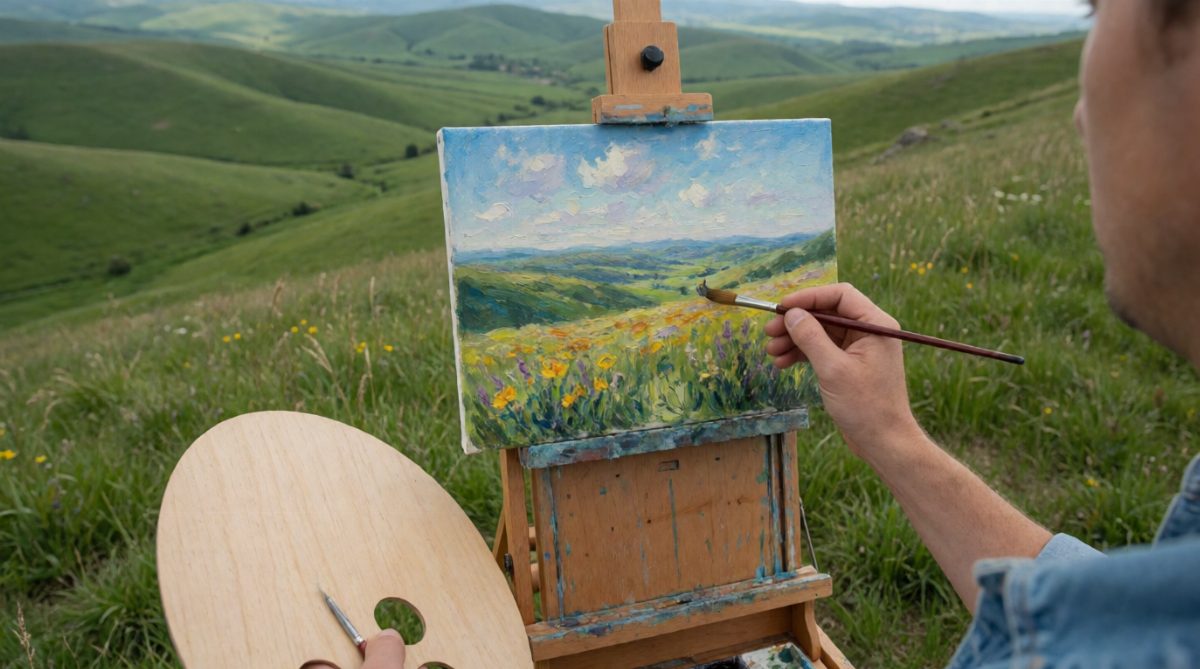 Artists use depth cues to make a flat picture look 3D