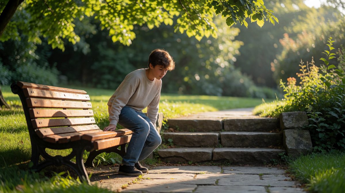 A bench affords sitting - one of Gibson's affordances