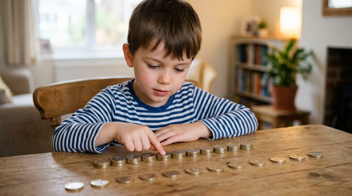 Piaget's number conservation task