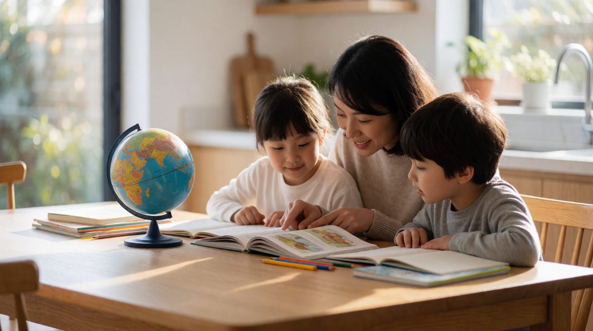 Home schooling - learning at home with parents