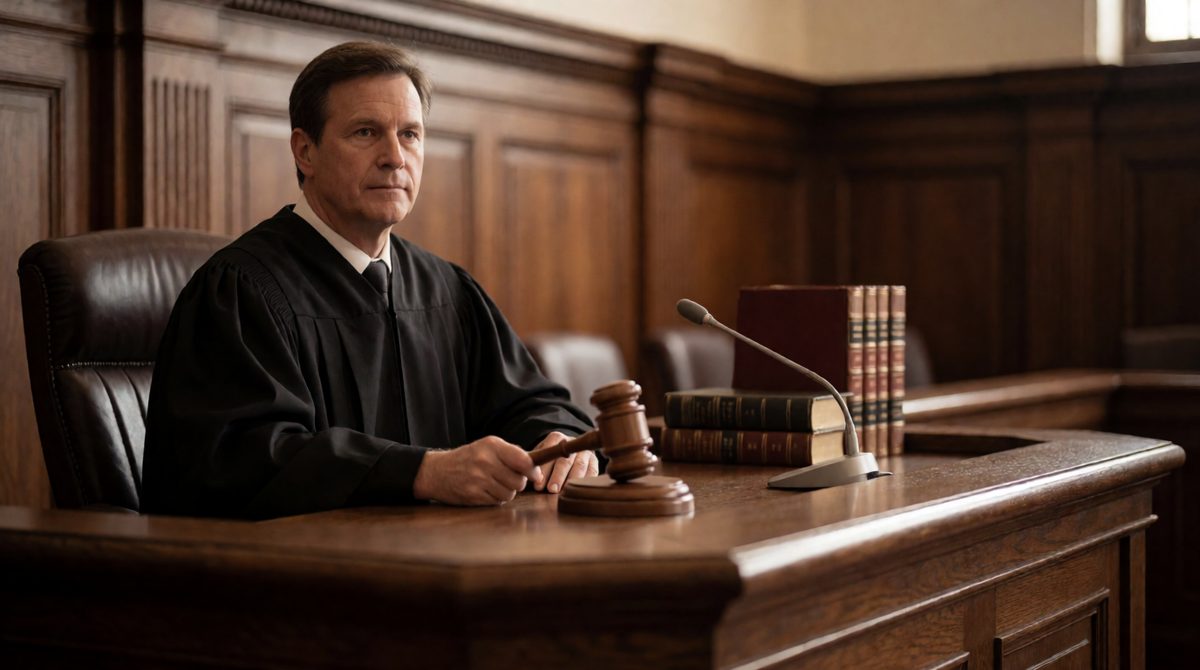A judge holds legal-rational authority