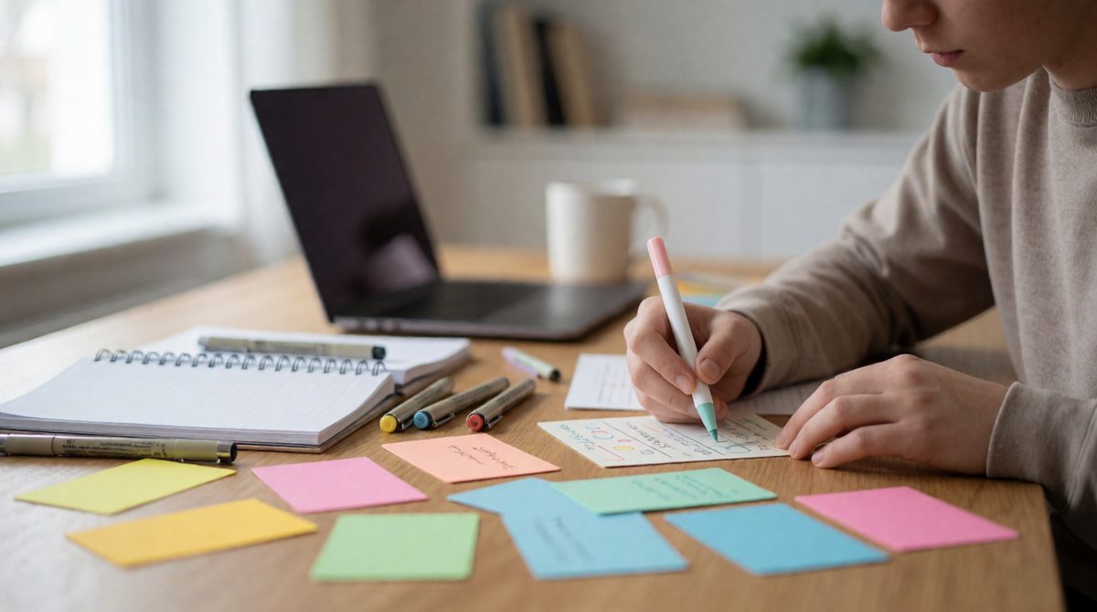 Revising Theme 1 with flashcards