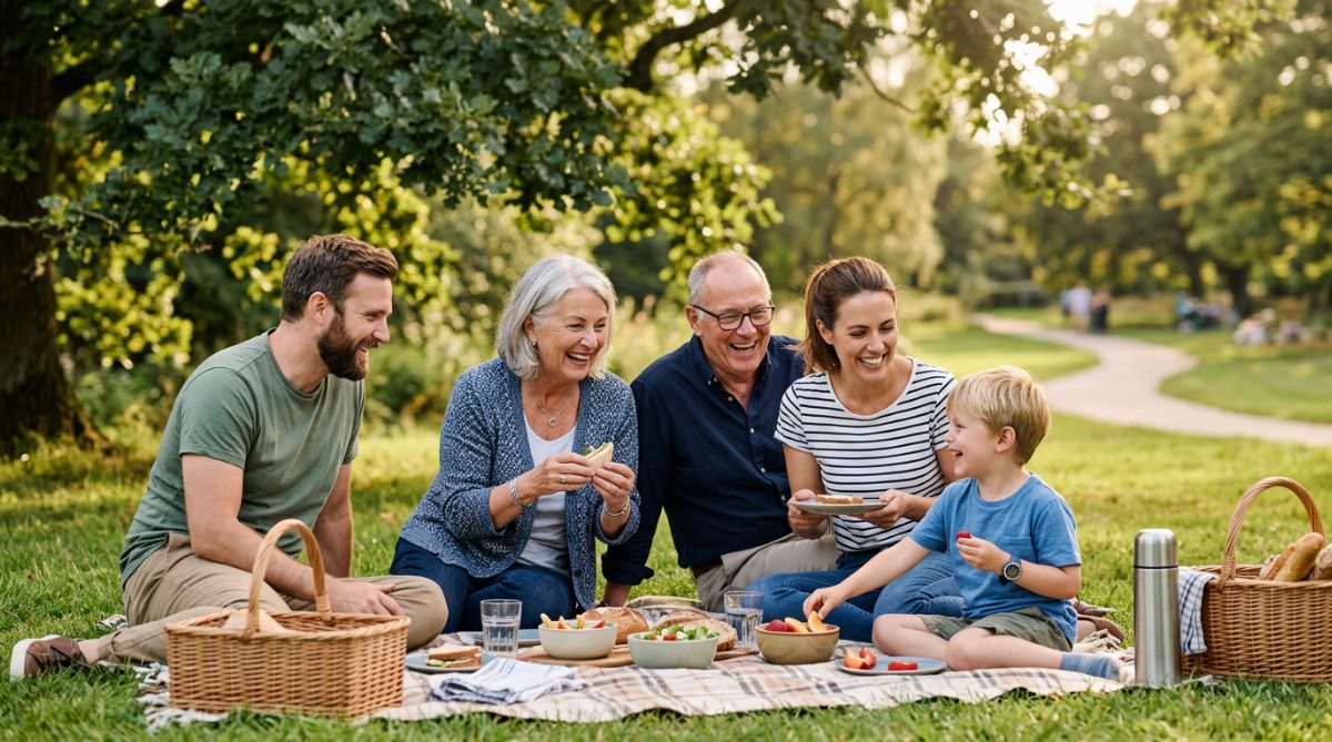 An extended family includes grandparents, aunts and uncles
