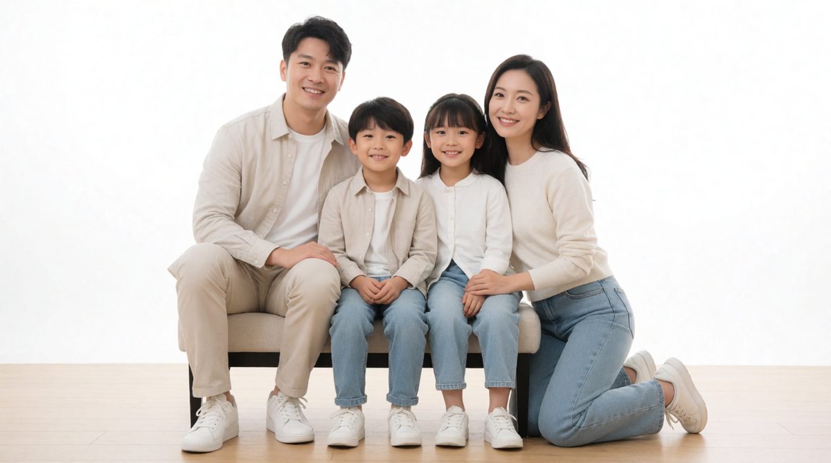Media images often show an idealised family
