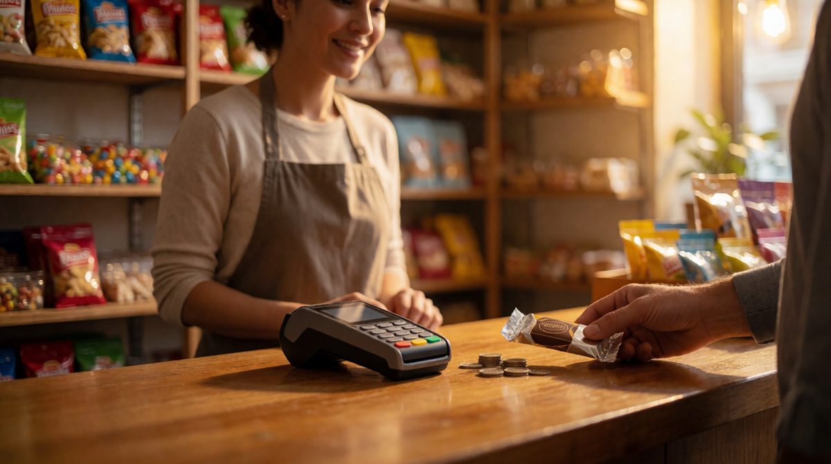 Every coin this customer spends is revenue for the shop - price x quantity gives both