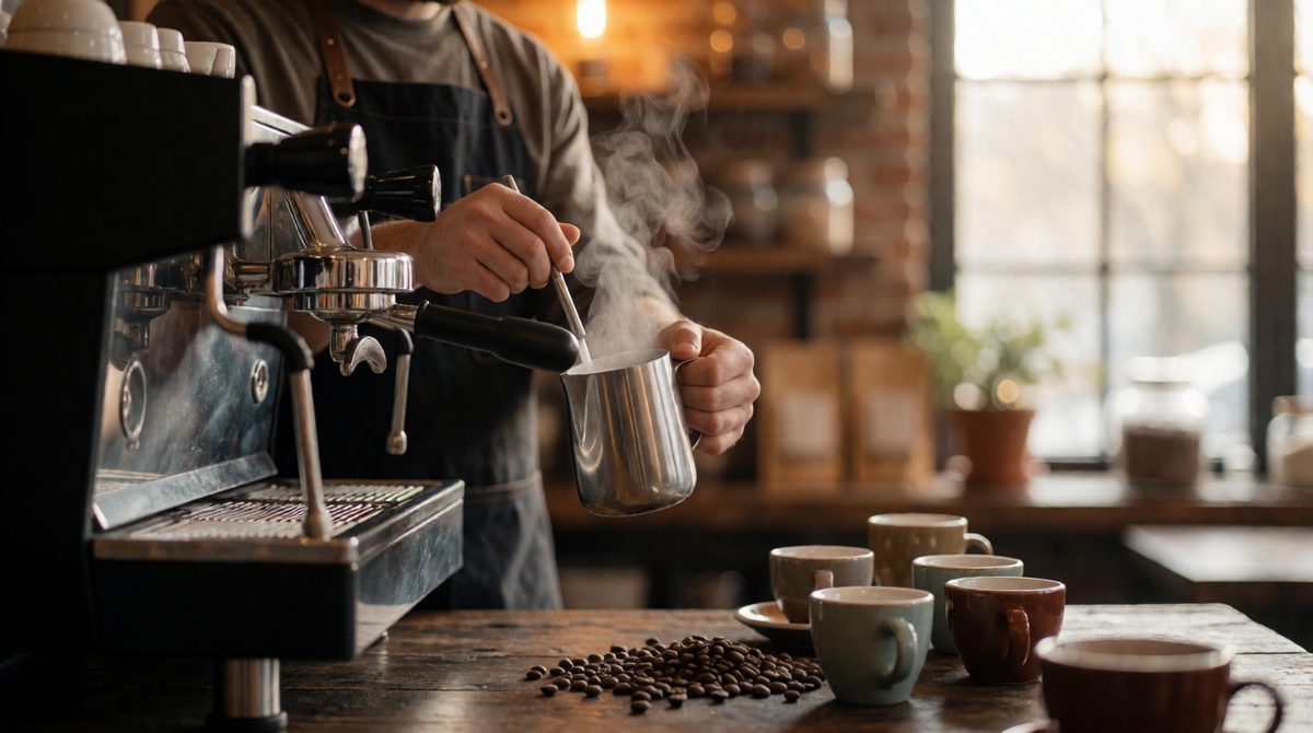 Building, ingredients, staff, machines and an owner: every cafe needs all four factors of production