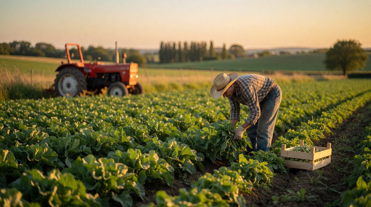 The farmer's wages reward labour, while the field earns rent for its owner